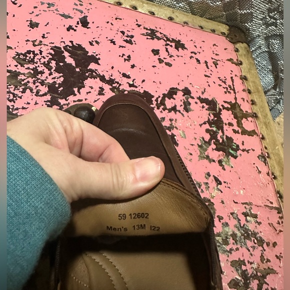 Johnston & Murphy Dark Brown Leather Slip-Ons Sz 13 - worn once - Picture 6 of 7